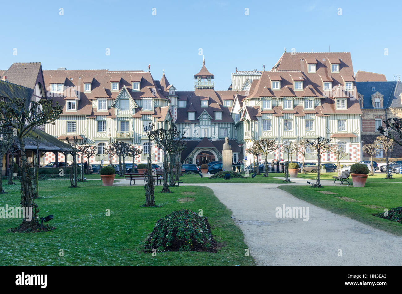 Hôtel Le Barriere Le Normandie, dans l'élégante station balnéaire française de Deauville en Normandie Banque D'Images