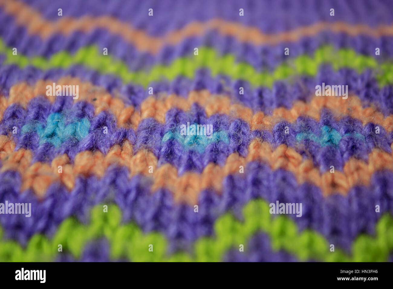 Motif tricoté multicolore Banque D'Images