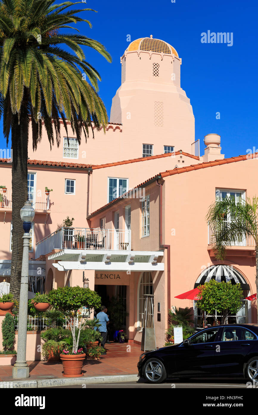 La Valencia Hotel, La Jolla, San Diego, California, USA Banque D'Images
