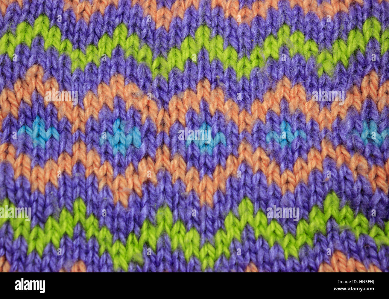 Motif tricoté multicolore Banque D'Images