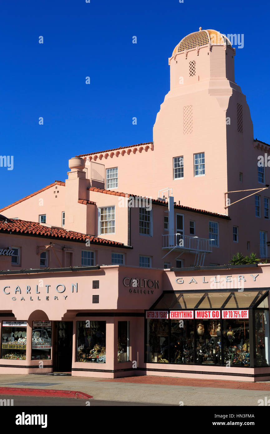 La Valencia Hotel, La Jolla, San Diego, California, USA Banque D'Images