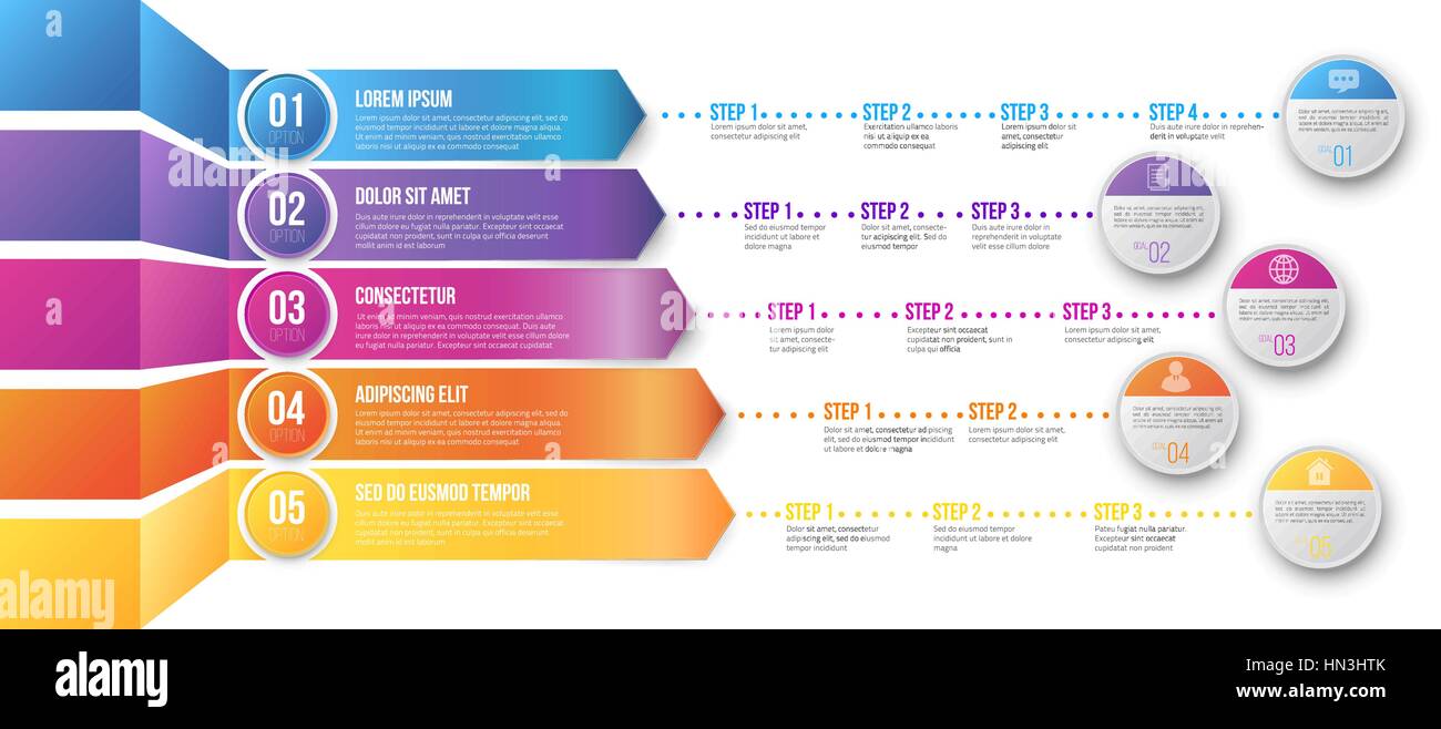Modèle infographique Timeline Illustration de Vecteur