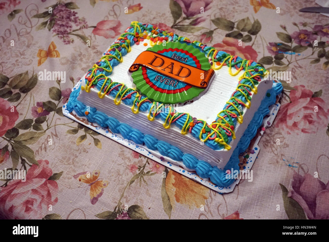 Gâteau de la Fête des Pères Banque D'Images