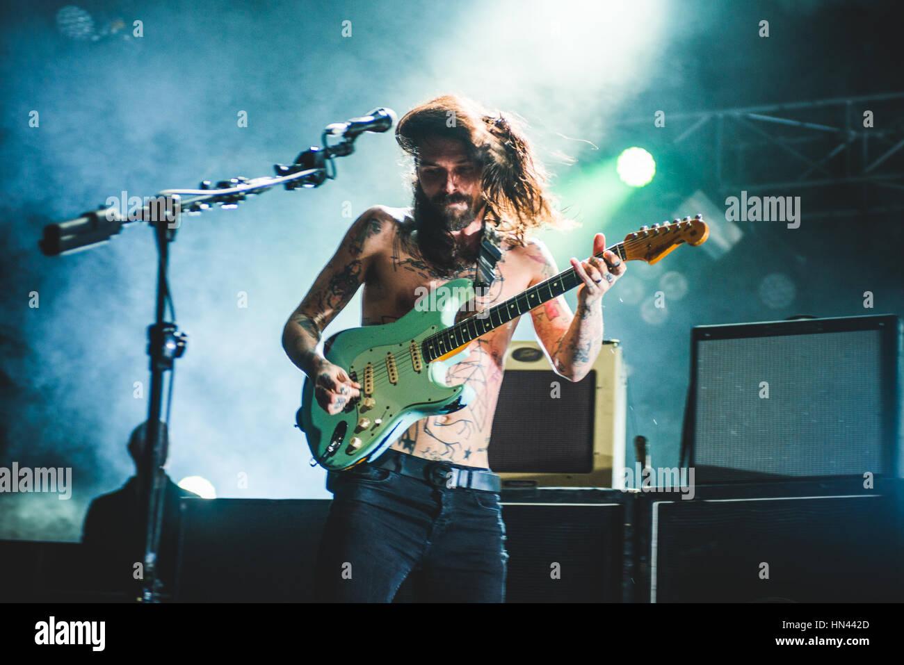 7 février 2017 : Biffy Clyro performing live au Gran Teatro Geox Padoue pour leur 'tour' de suspension 2017 concert Foto : Alessandro Bosio/CronosFoto Banque D'Images