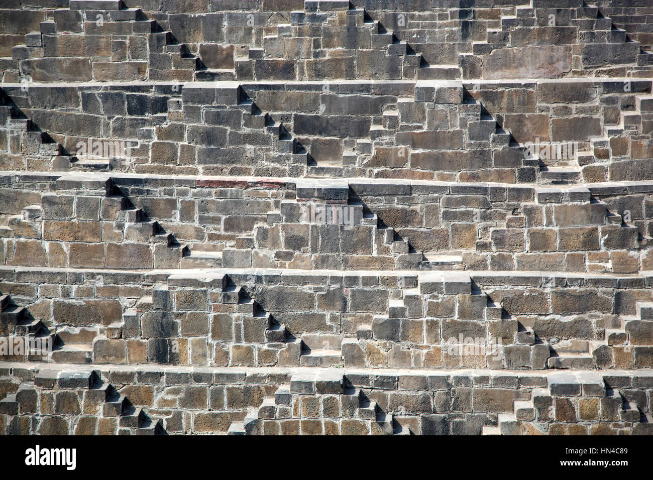 Chand Baori (étape), Abaneri, Rajasthan, Inde Banque D'Images