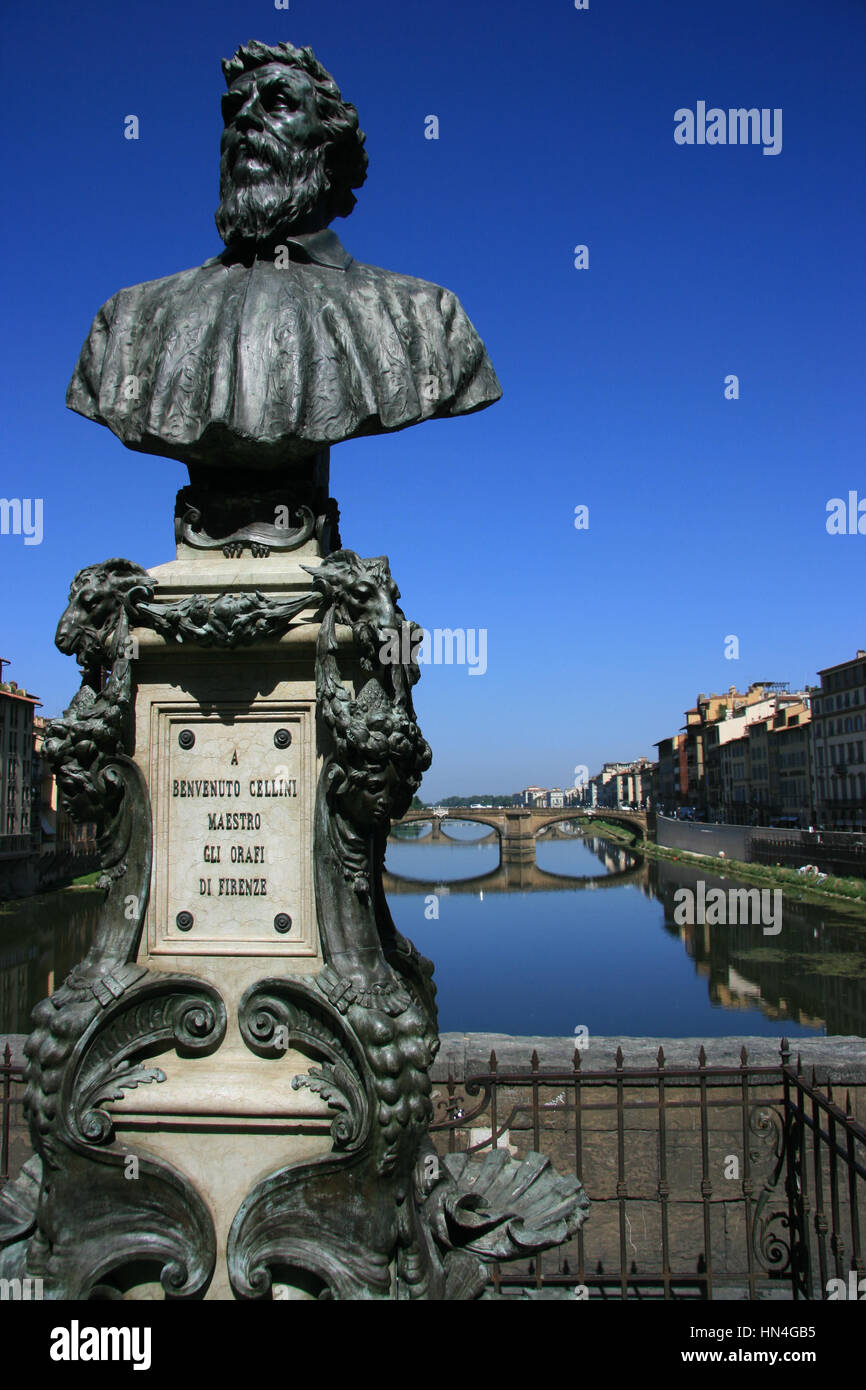 Venise, Italie Statue Banque D'Images