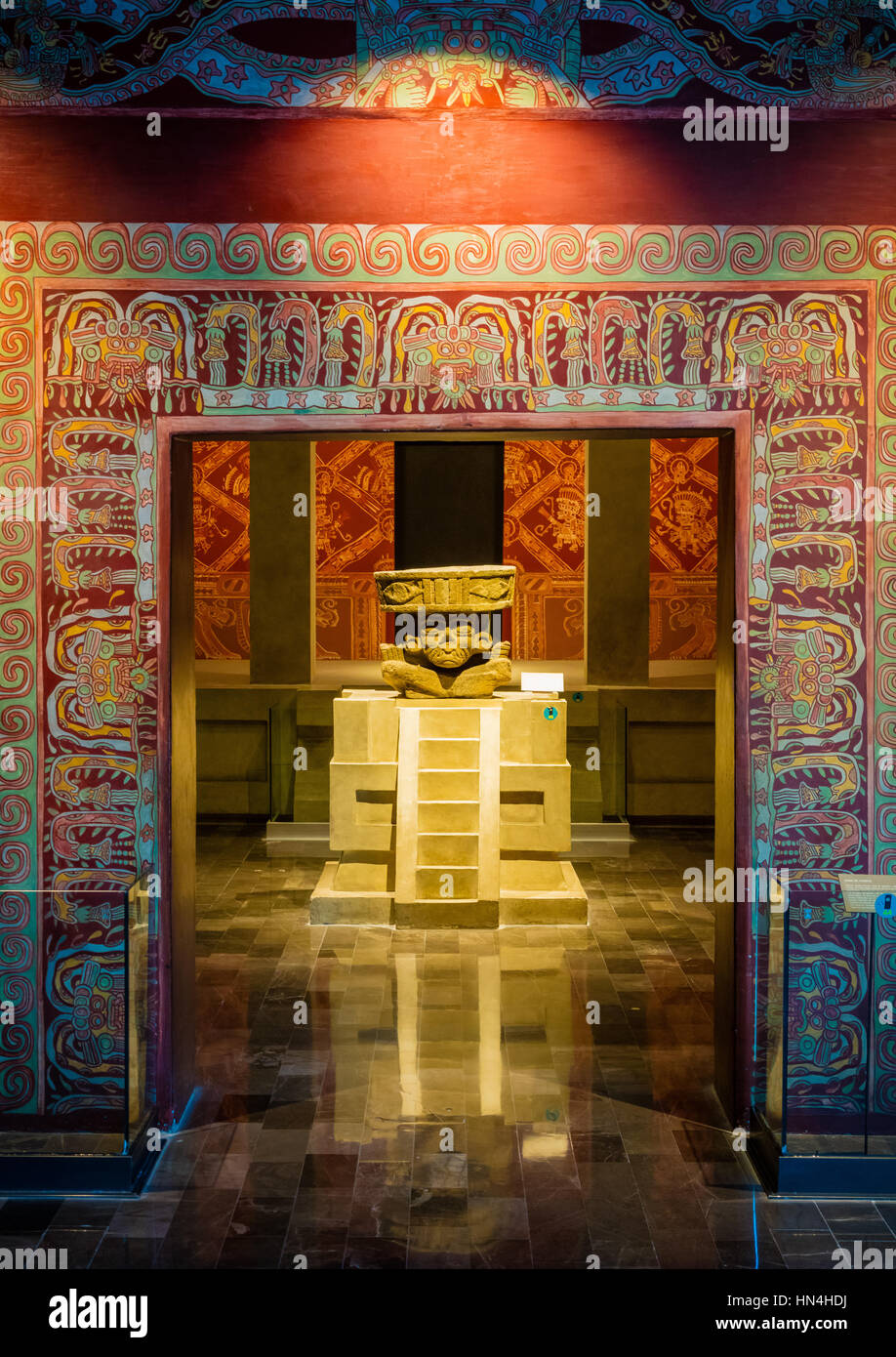 Le Musée National d'anthropologie (Espagnol : Museo Nacional de Antropología, MNA) est un musée national du Mexique. Banque D'Images