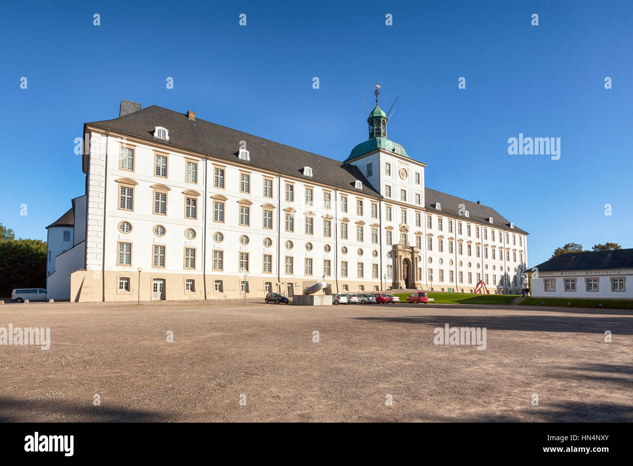 Schleswig, Allemagne - 27 septembre 2015 : le château de Gottorf, construit à la fin du xviie siècle, depuis 2006 Siège de l'État et l'histoire culturelle de l'Art Museum Banque D'Images