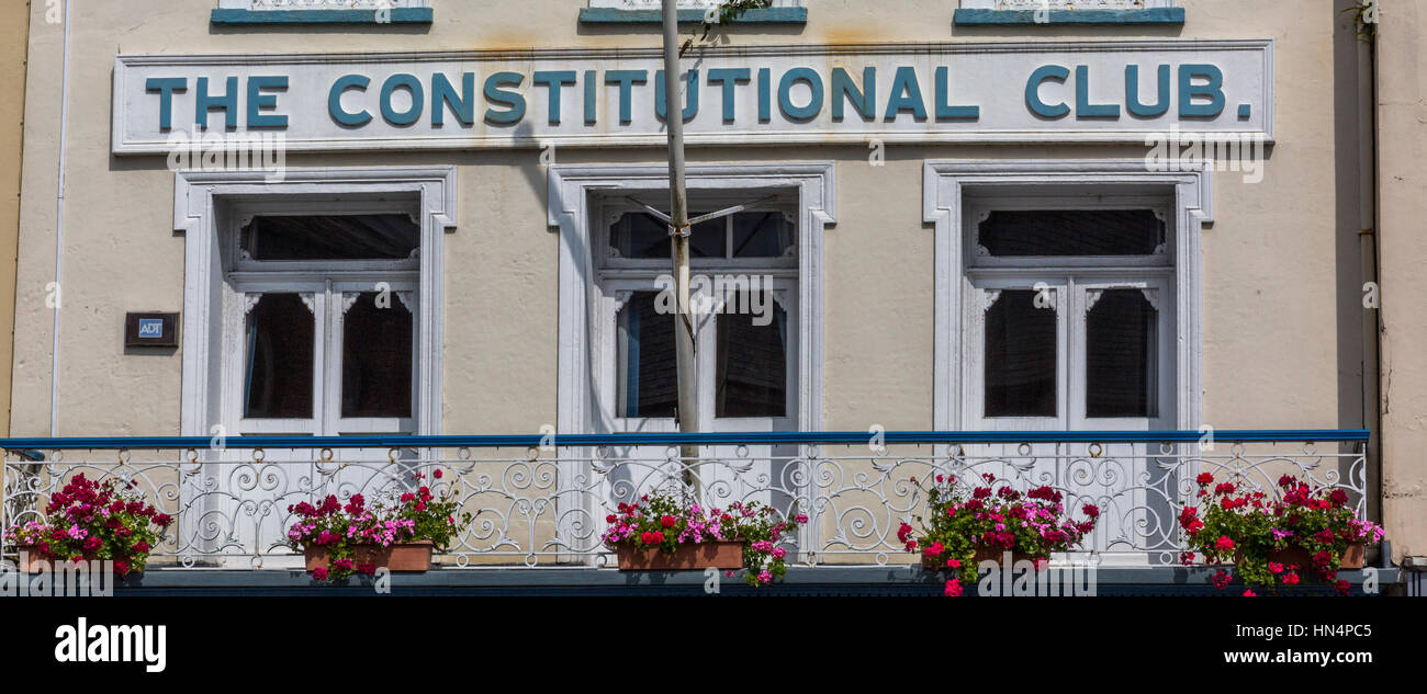 Le Club constitutionnel dans South Molton Banque D'Images