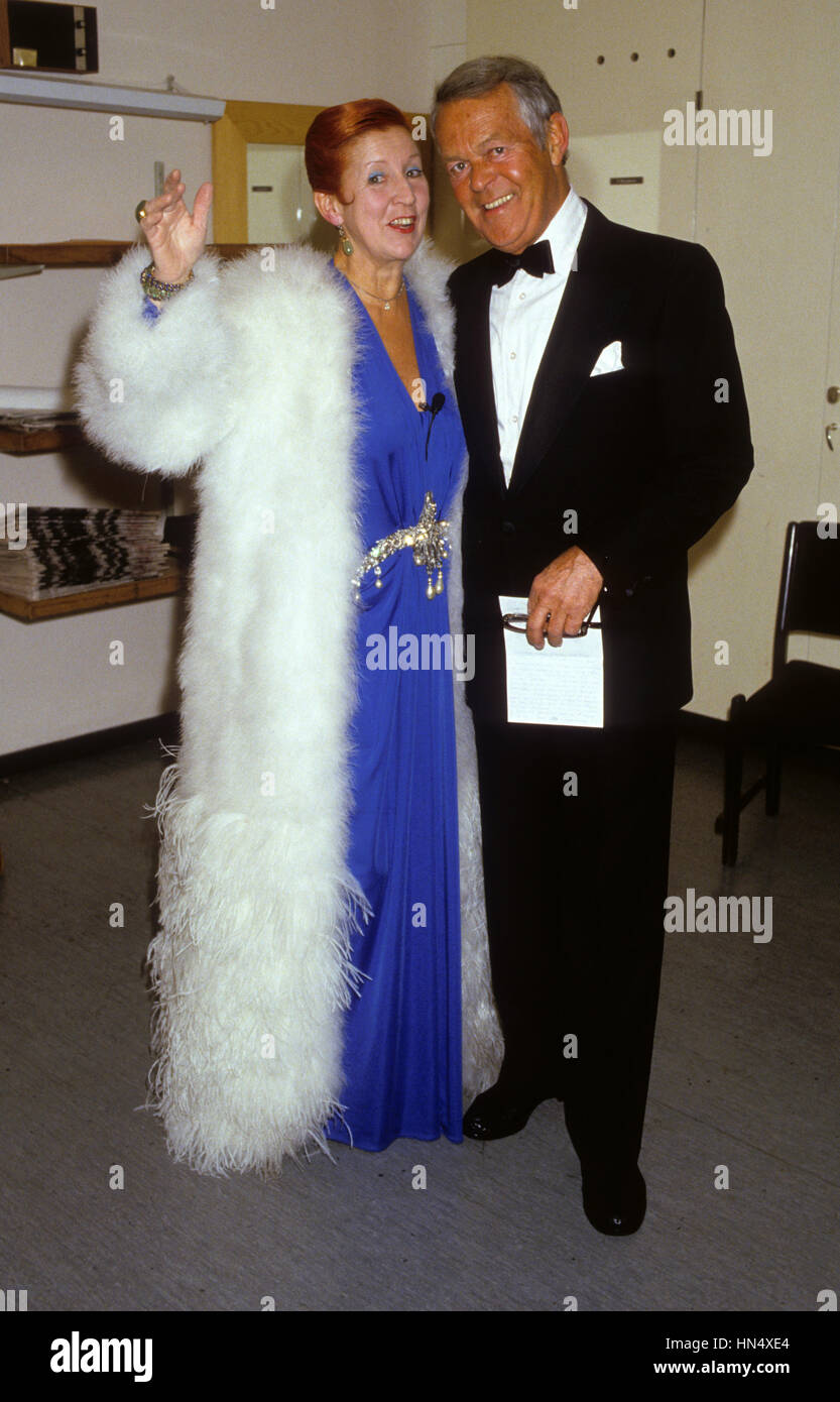 SVEND ASMUSSEN legends altiste danois avec la chanteuse d'opéra suédoise Kjerstin Dellert 1984 Banque D'Images