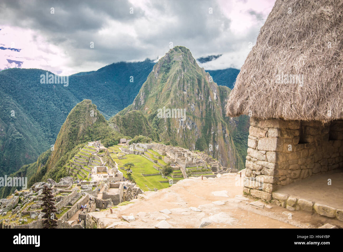 Le Machu Picchu au Pérou Banque D'Images
