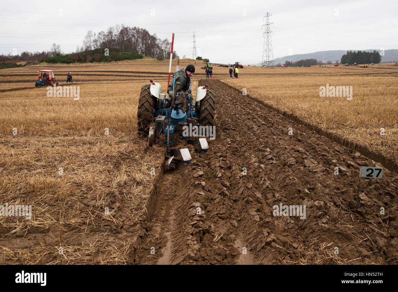 4.2.2017. 24e conférence annuelle de labour, géré par la Société des Agriculteurs de Black Isle. Highfield, Muir of Ord. Highlands écossais. Banque D'Images