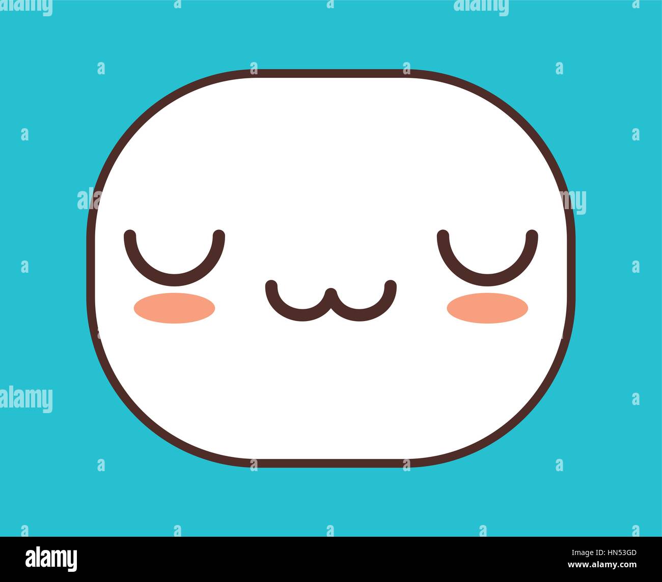 Fier ou face détendue kawaii icon image vector illustration design Illustration de Vecteur