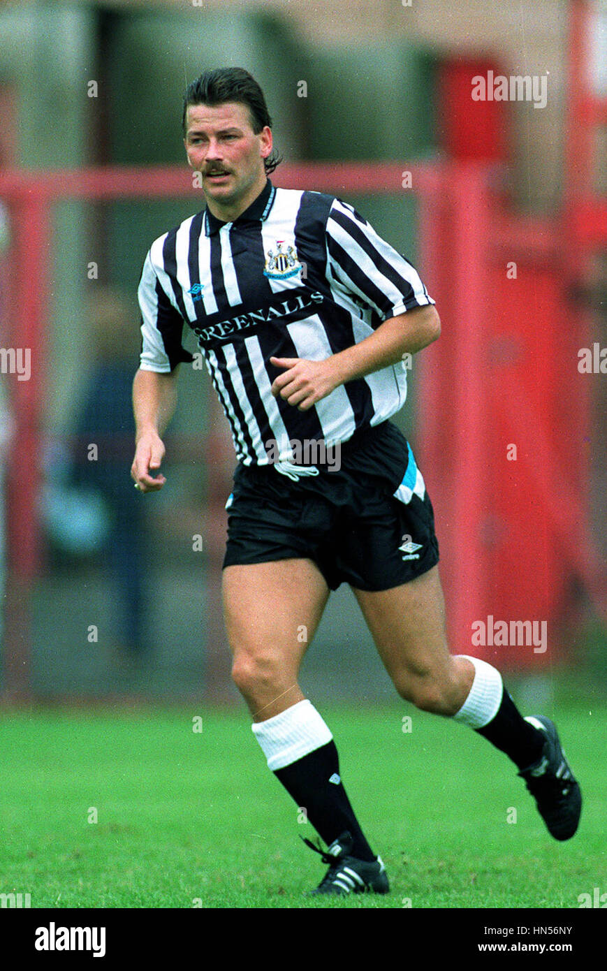 BJORN KRISTENSEN NEWCASTLE UNITED FC 17 mars 1991 Banque D'Images