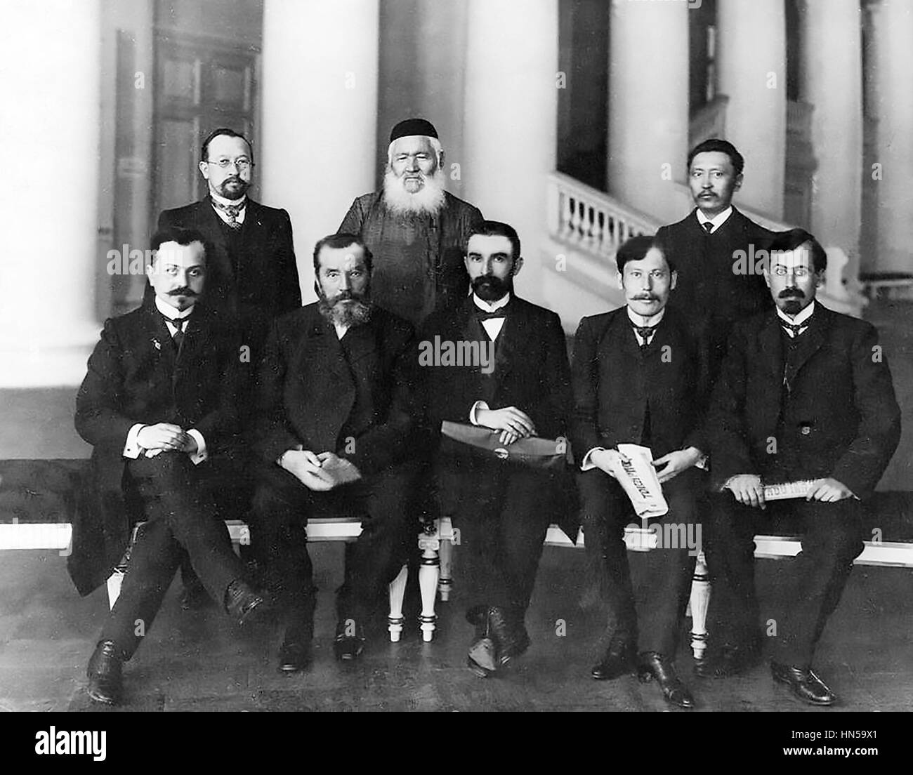 Douma russe. Les délégués musulmans à la première Douma en 1906 Banque D'Images
