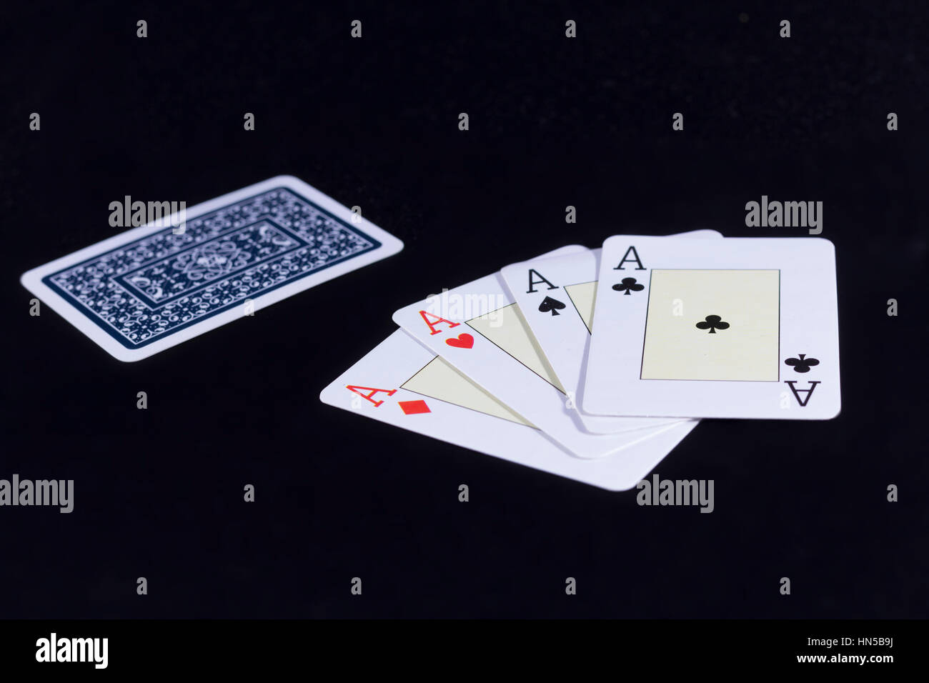 Poker d’As Banque D'Images