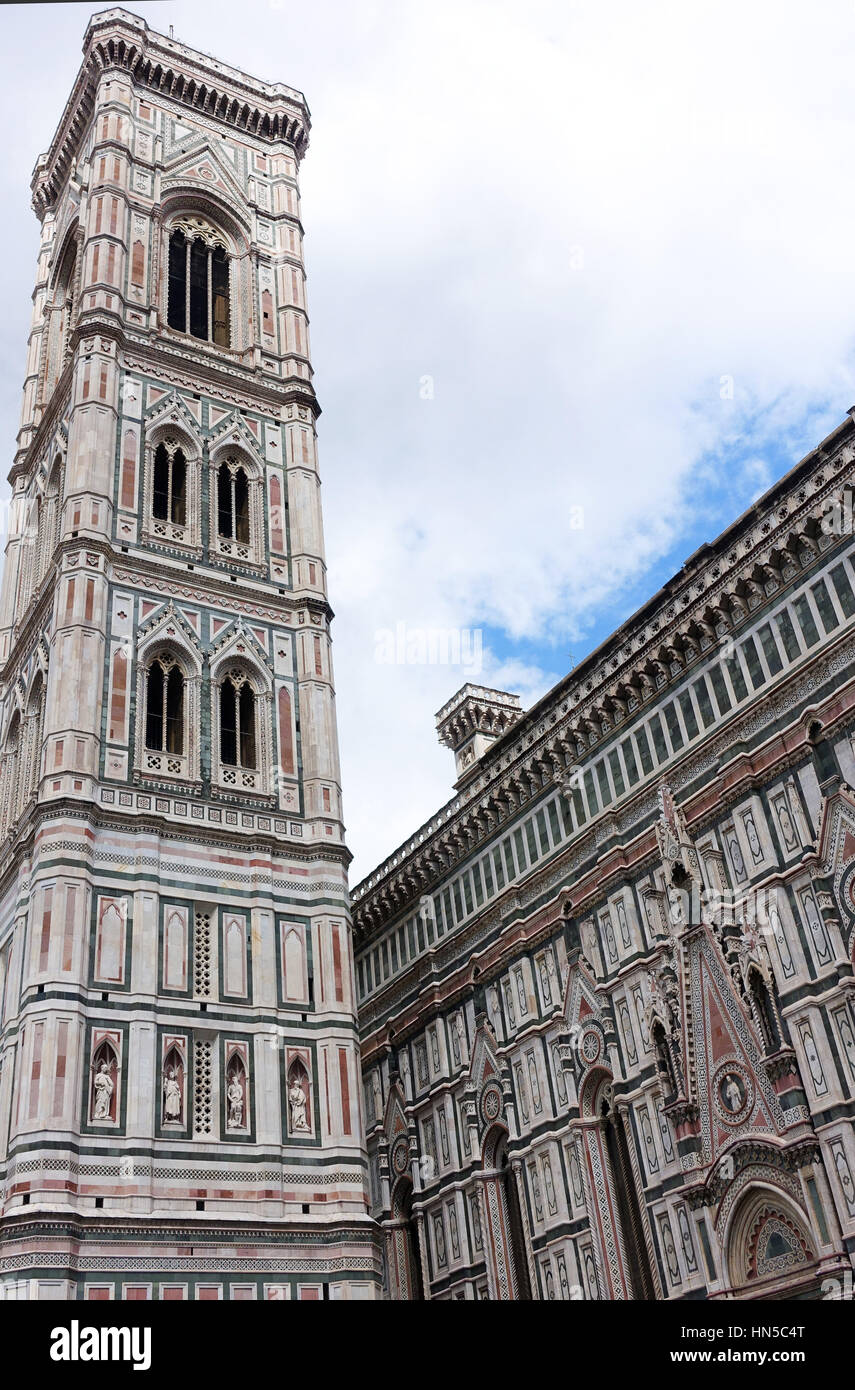 CAMPANILE DE GIOTTO,FLORENCE Banque D'Images
