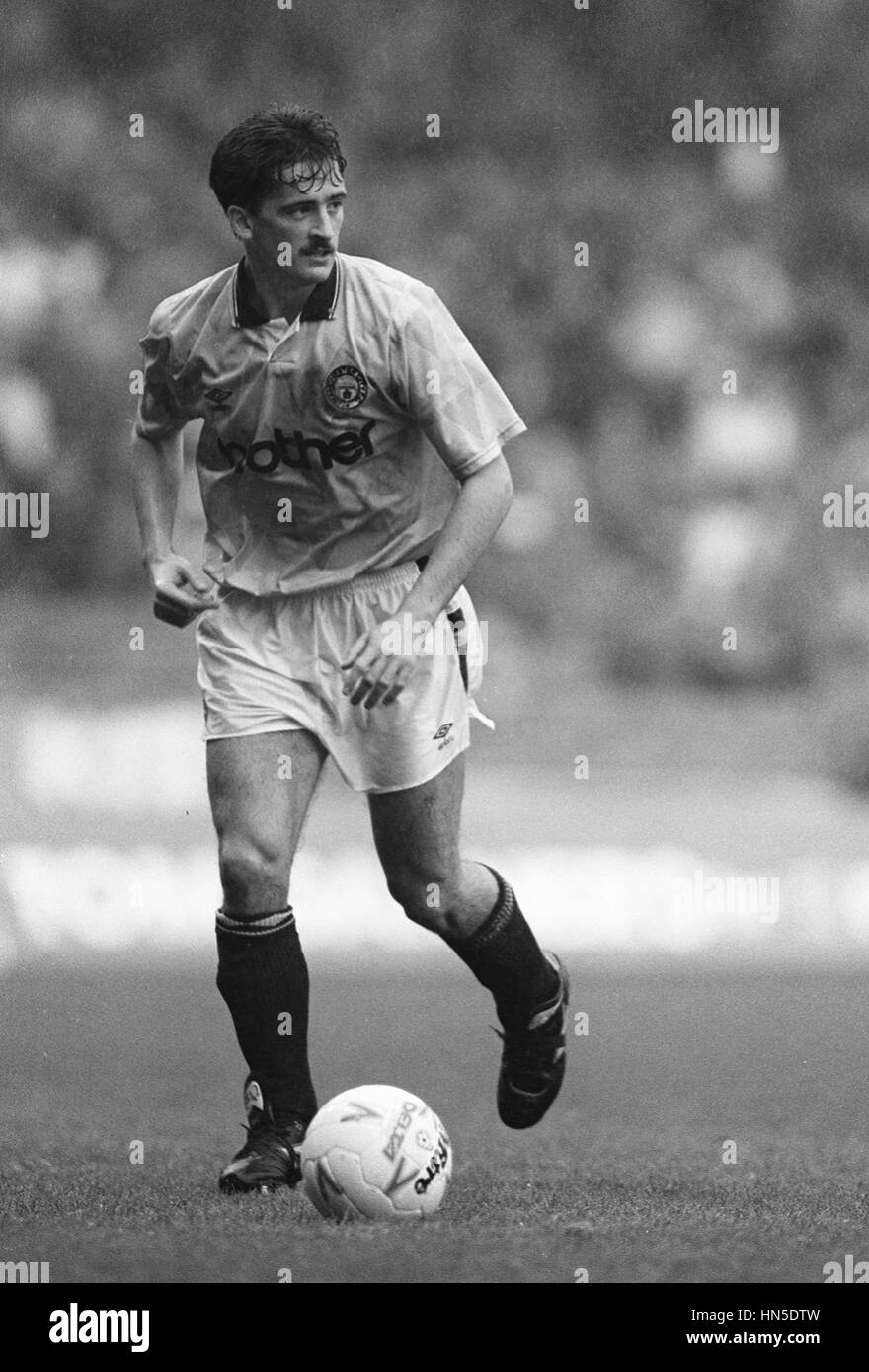 GARY FLEMING Manchester City FC 26 Décembre 1989 Banque D'Images