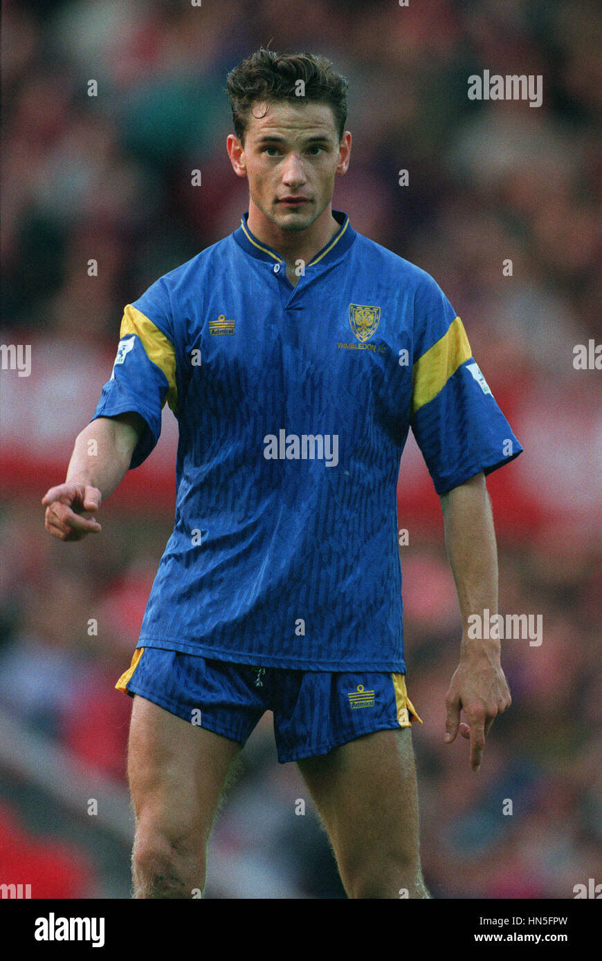 DEAN HOLDSWORTH WIMBLEDON FC 10 Novembre 1992 Banque D'Images