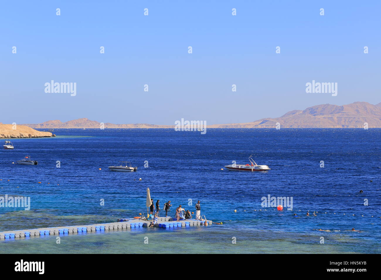 Mer Rouge, à Sharm El Sheikh Resort Banque D'Images