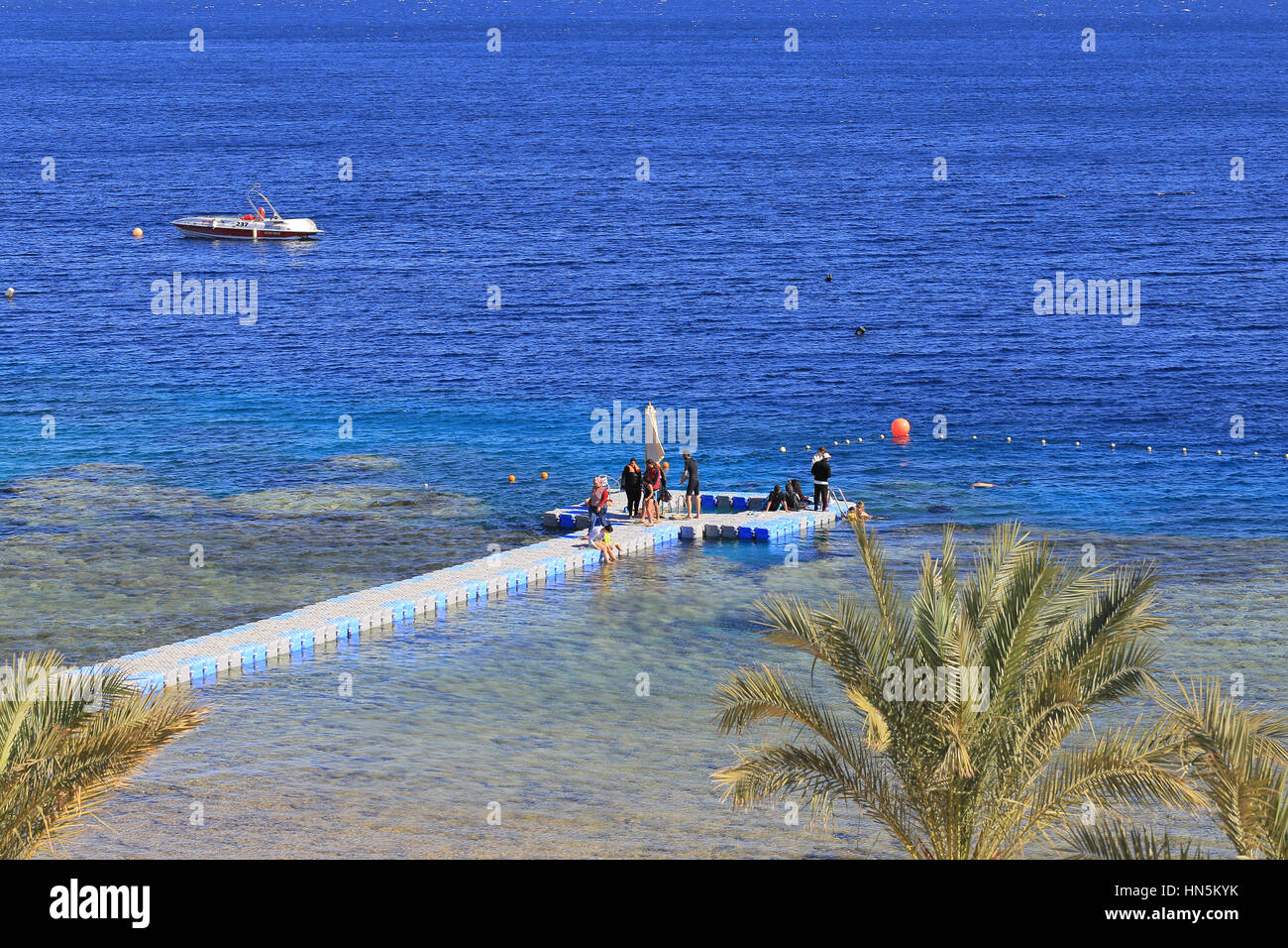 Mer Rouge, à Sharm El Sheikh Resort Banque D'Images