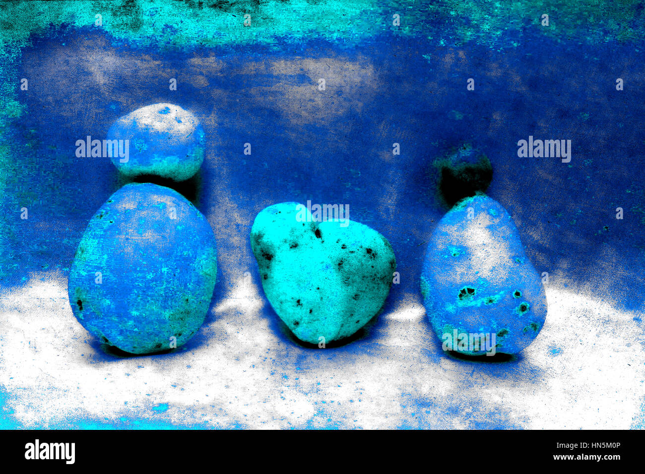 Les gens qui ont du coeur de la pomme de terre pomme de terre entre eux - les gens bleu - numéro 40 de 47 Banque D'Images