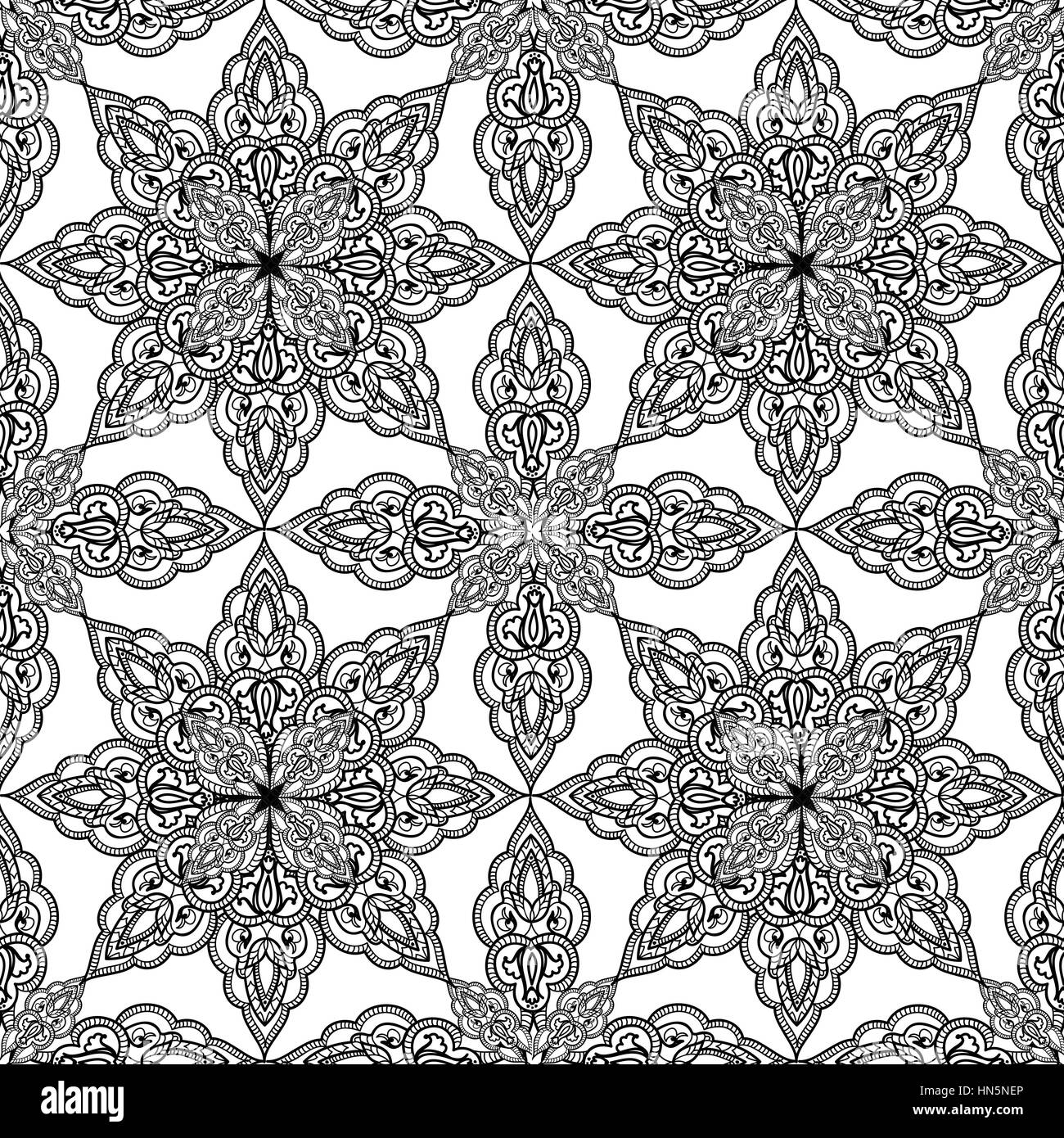 Ornement arabe contexte ethnique oriental ornement mandala abstract floral motif géométrique cercle géométrique pour l'élément maison de vacances, Kaléidoscope, Meda Illustration de Vecteur