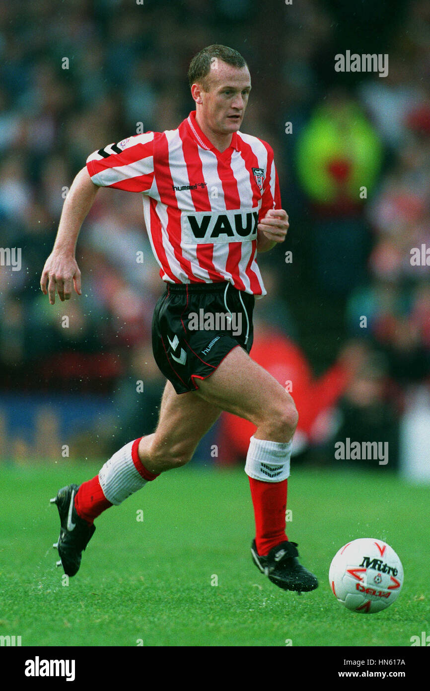 JOHN KAY Sunderland FC 12 Octobre 1993 Banque D'Images