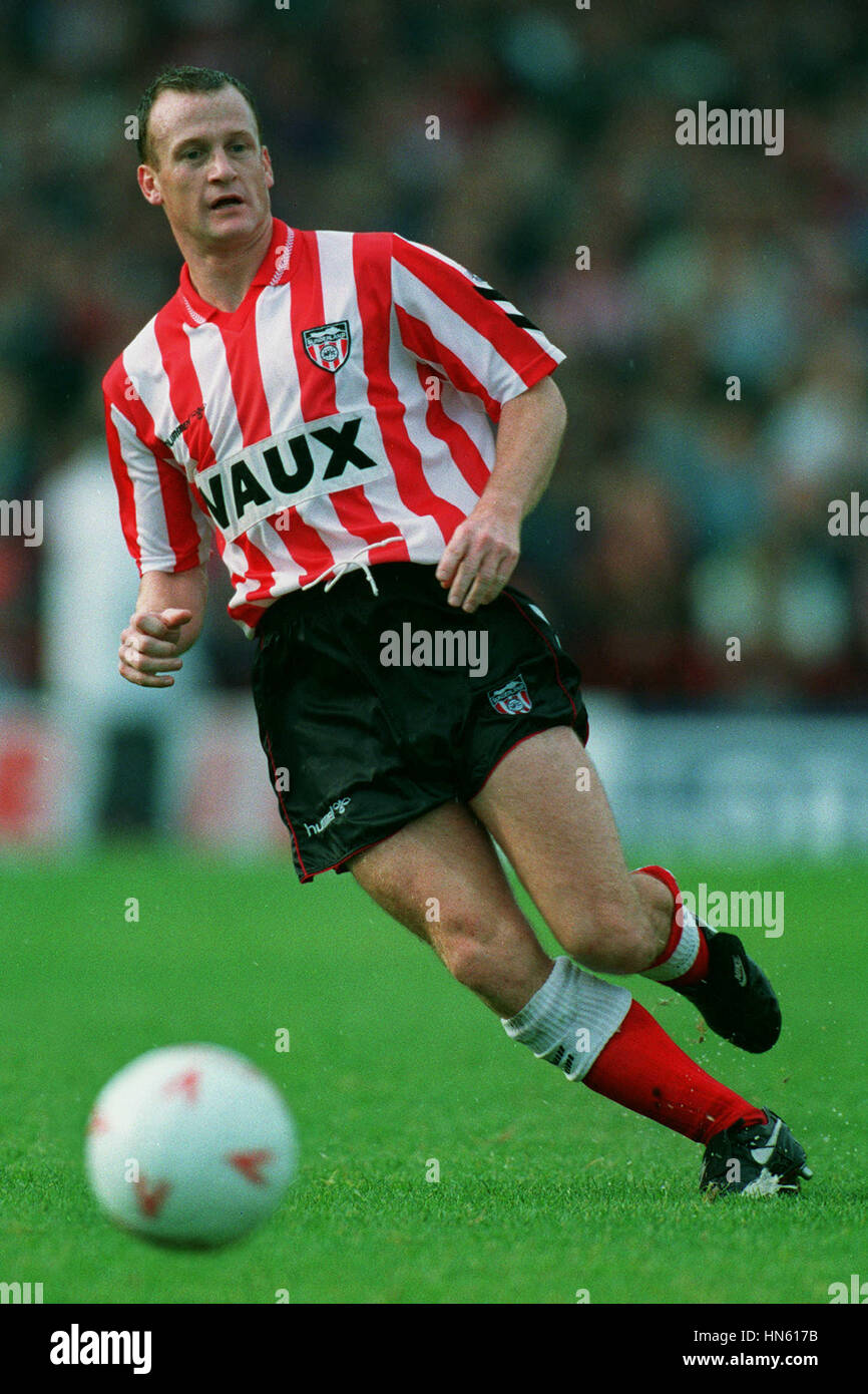 JOHN KAY Sunderland FC 12 Octobre 1993 Banque D'Images