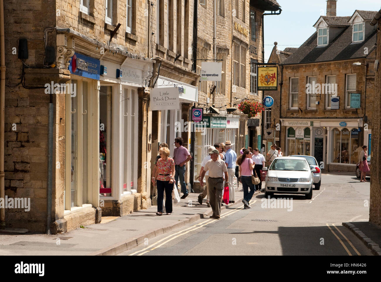 Stow on the Wold ville rurale dans les Cotswolds Gloucestershire. Banque D'Images