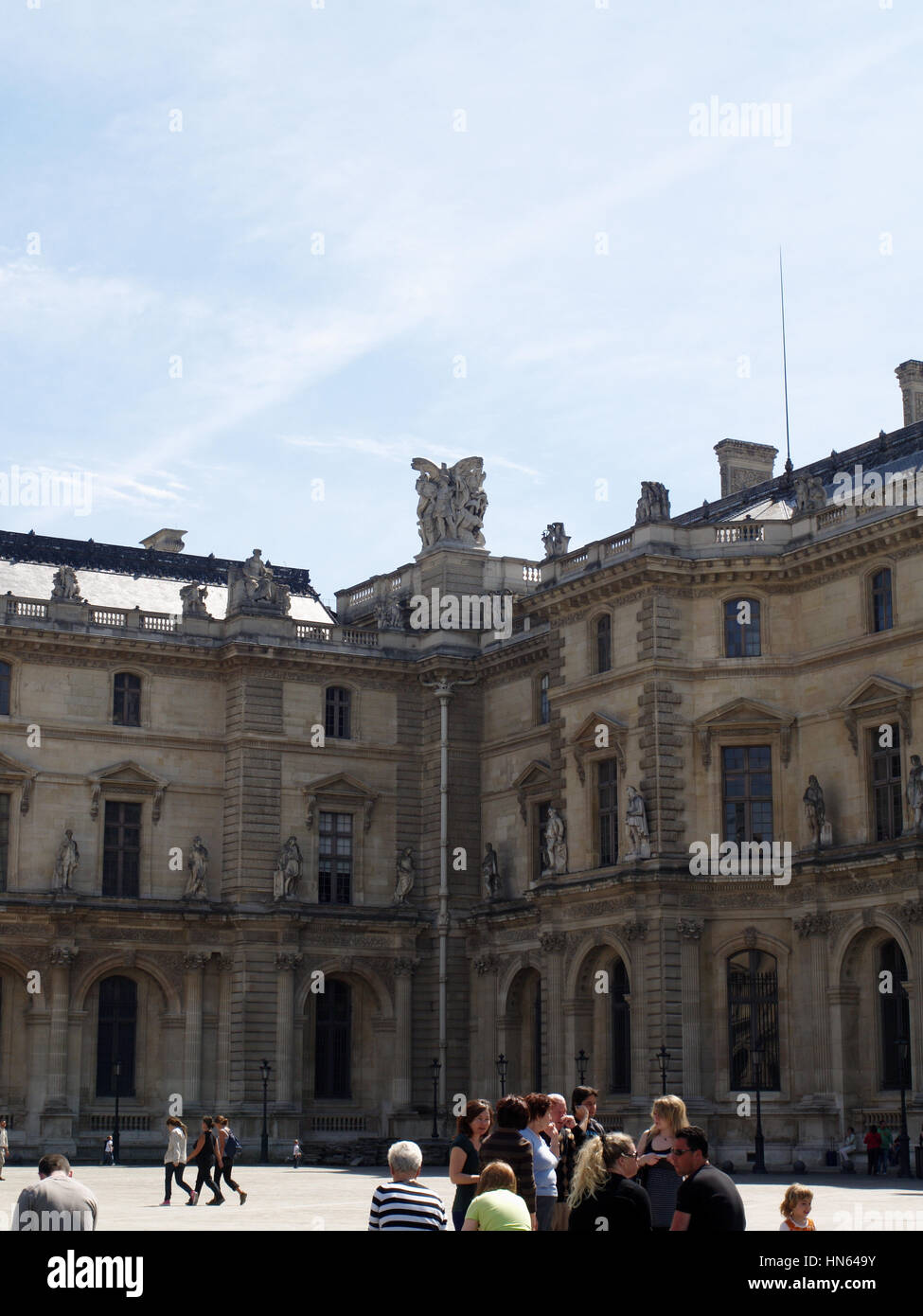 Pavillon Sully au Louvre Art Gallery, Paris, France Banque D'Images