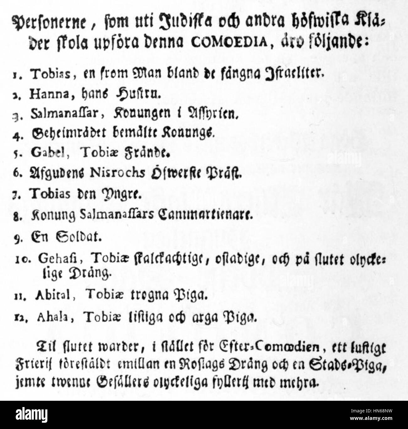 La Comoedia Affisch de 064 est une affiche vintage du théâtre suédois, faisant la publicité d'une production de la Svenska Teatern. L'affiche est un exemple significatif de la publicité théâtrale du XIXe siècle et de la culture de la performance suédoise. Banque D'Images