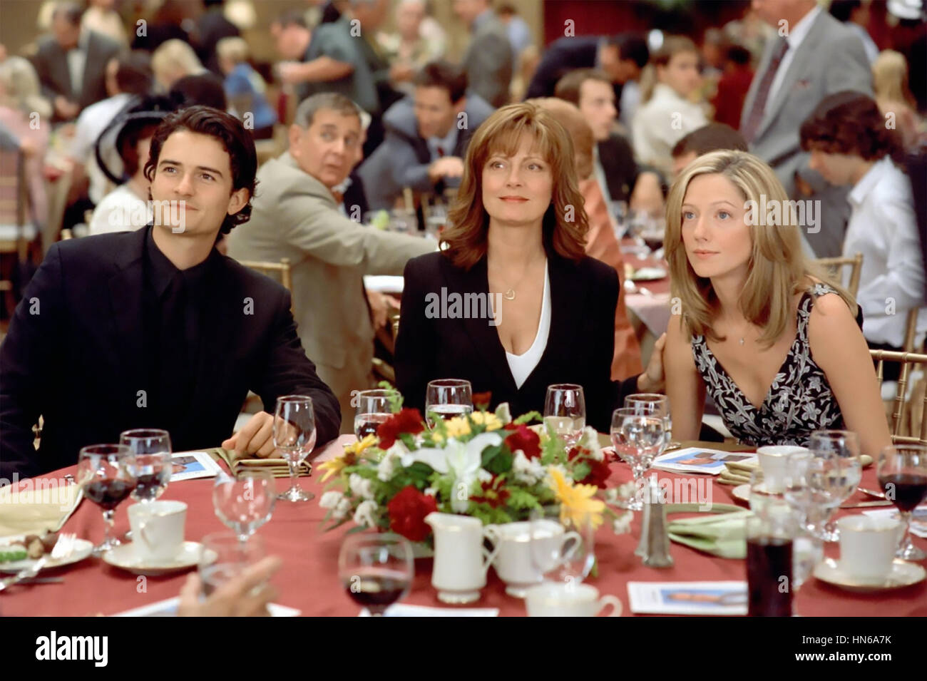 ELIZABETHTOWN 2005 Paramount Pictures film avec de gauche à droite : Orlando Bloom, Susan Sarandon, Judy Greer Banque D'Images