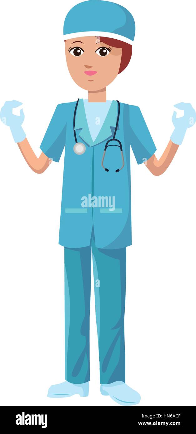 Femme infirmière médicale Illustration de Vecteur