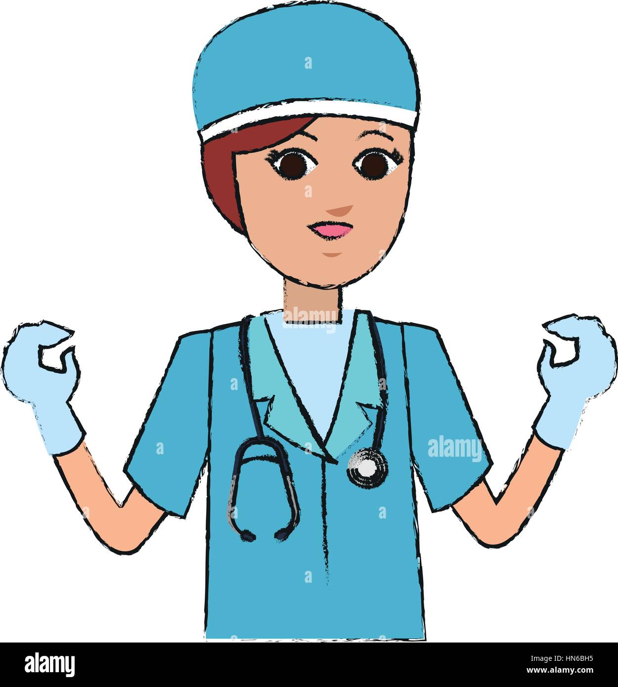 Femme infirmière médicale Illustration de Vecteur