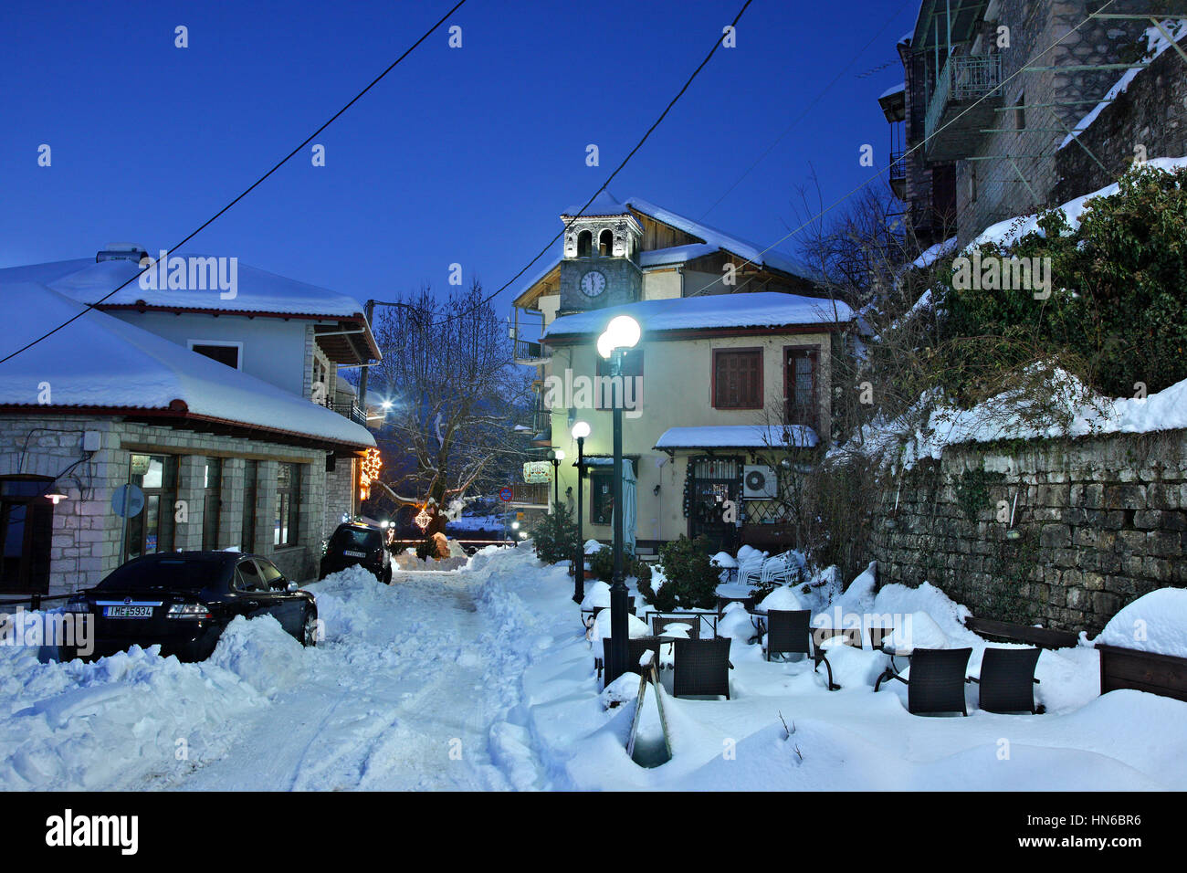 Megalo Chorio ('grand village'), Evrytania, Grèce centrale. Banque D'Images