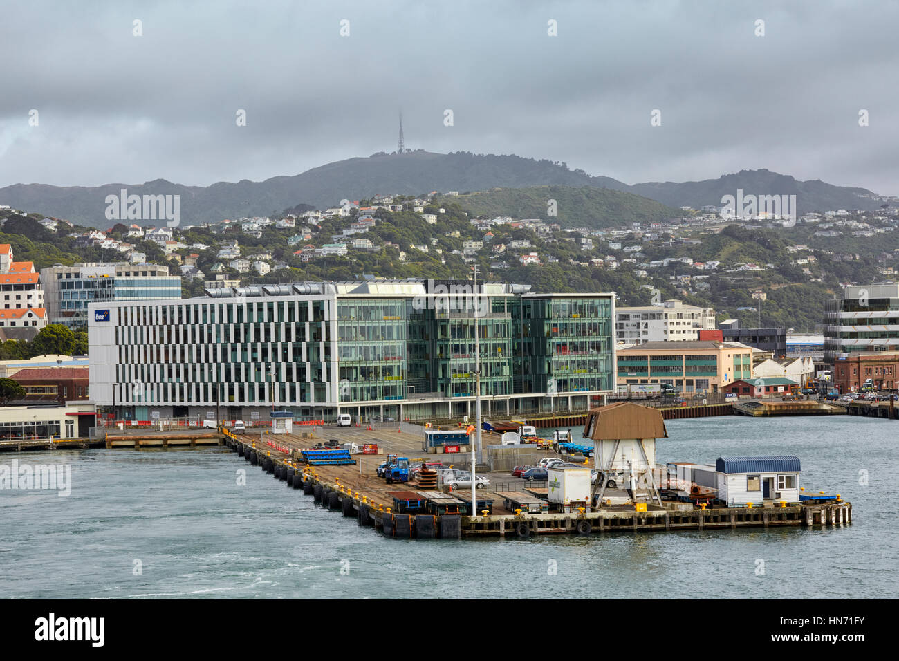 Port, Wellington, Nouvelle-Zélande Banque D'Images