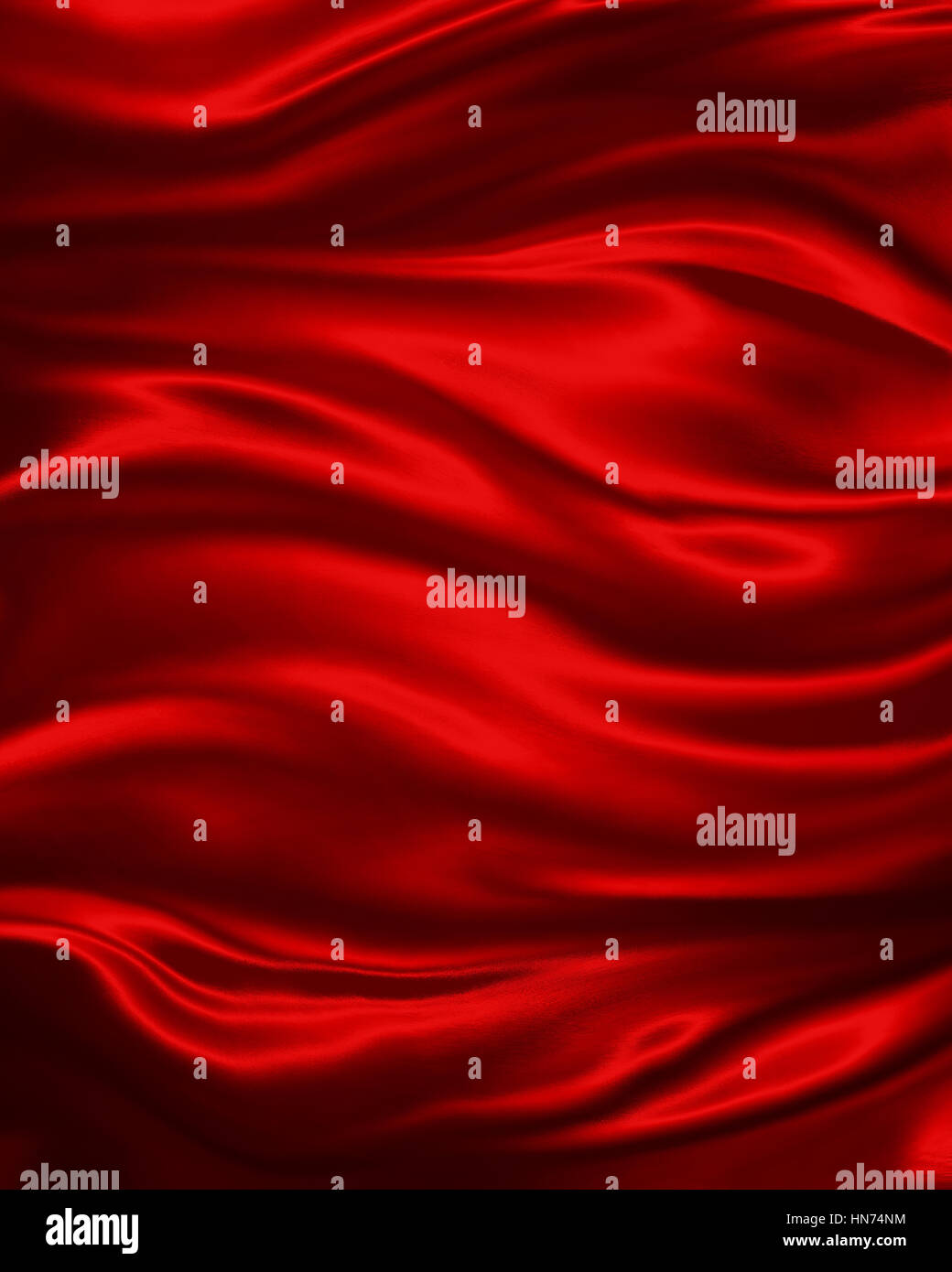 Luxe élégant fond rouge avec des plis de tissu drapé ondulé et lisse la texture de la soie avec les rides et les plis en fluide Banque D'Images