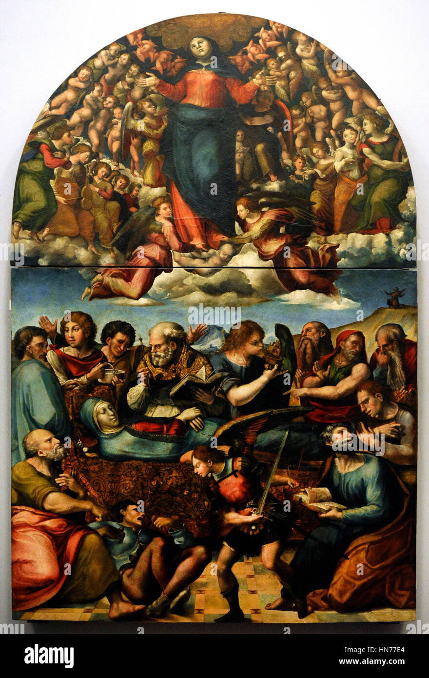 Pedro Machuca (1490 1550). Artish espagnol. Assumptin et Dormition de