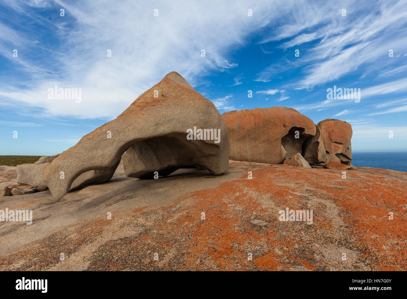 Les Remarkable Rocks, Kangaroo Island, Australie du Sud Banque D'Images