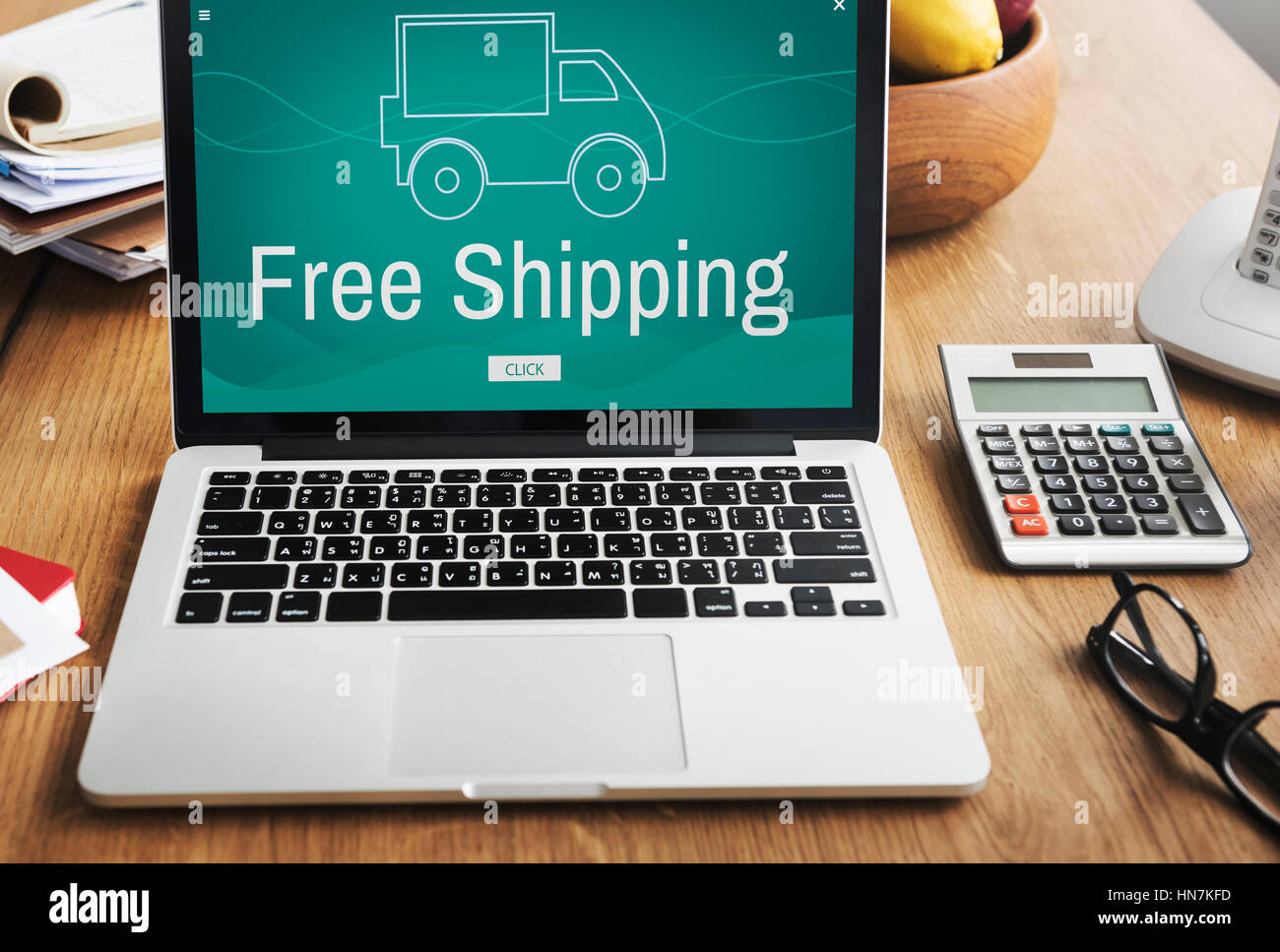 Livraison gratuite Livraison Express Cargo Banque D'Images