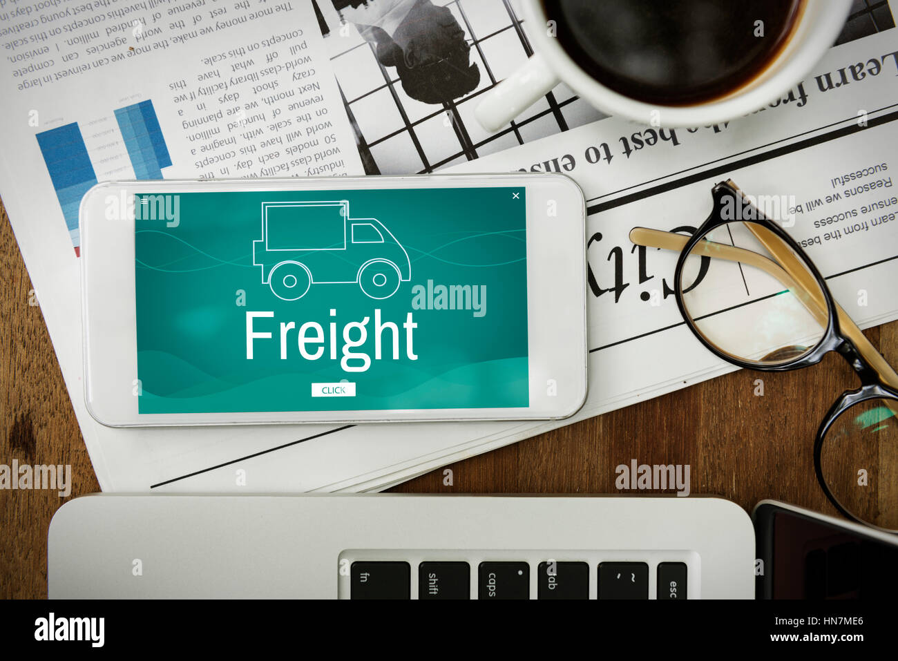 Livraison gratuite Livraison Express Cargo Banque D'Images