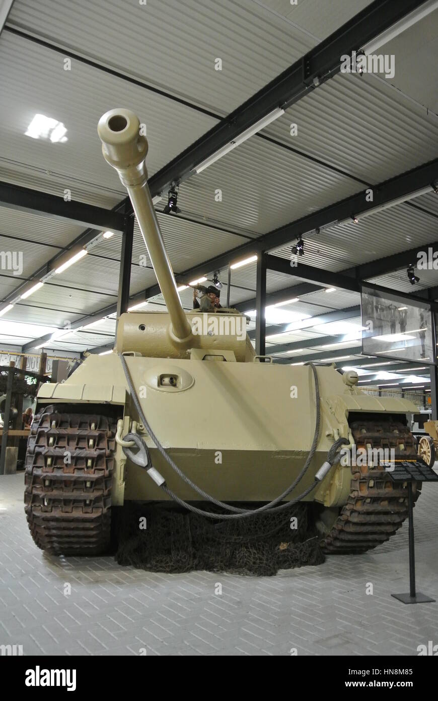 Panther Ausf. Réservoir de 222 g en exposition statique dans la guerre et de la Résistance Nationale, Musée d'Overloon, Hollande. Banque D'Images