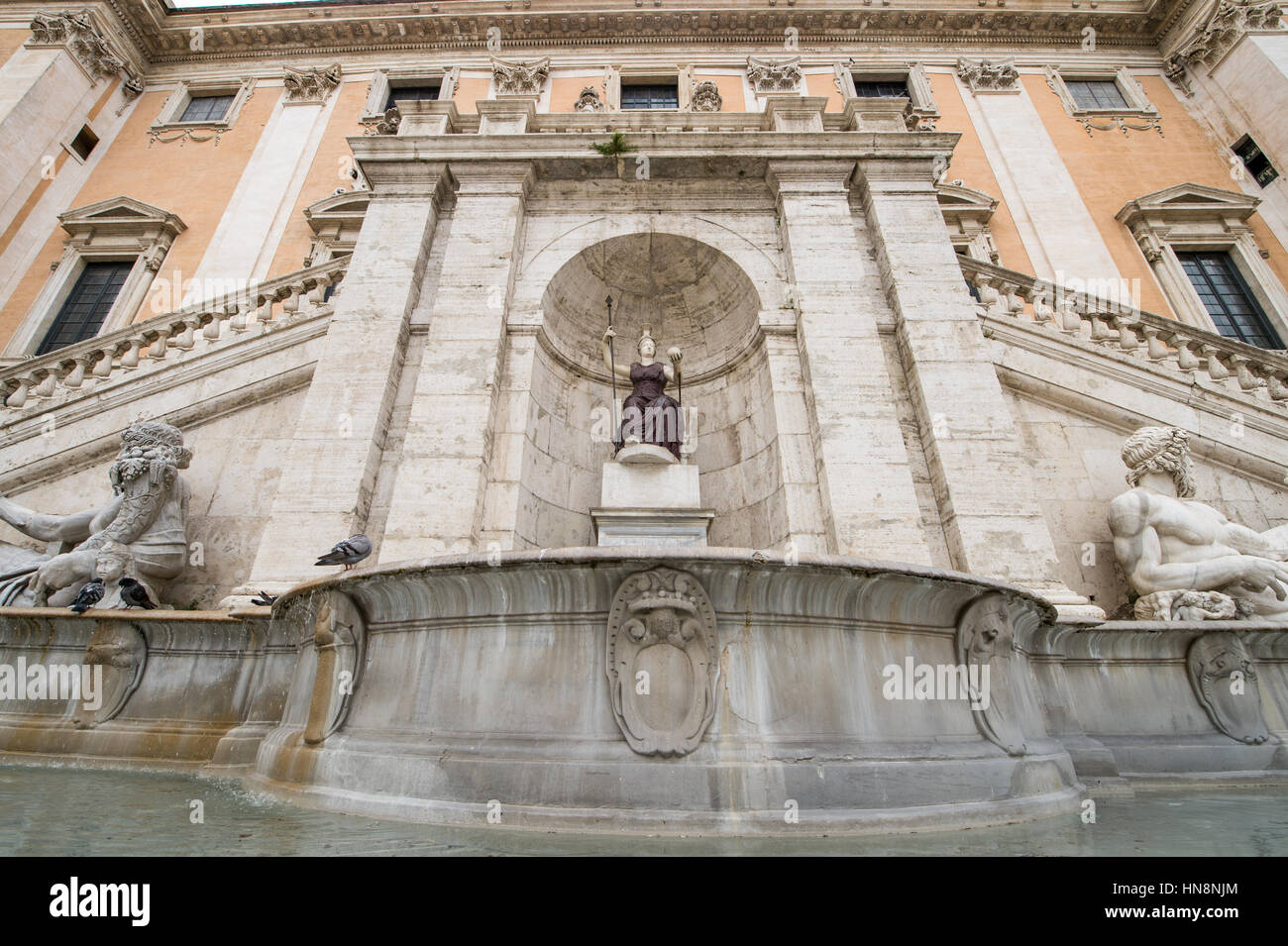 Rome, Italie- l'un des musées du Capitole sur la Piazza del Campidoglio en haut si la colline du Capitole à Rome. Banque D'Images