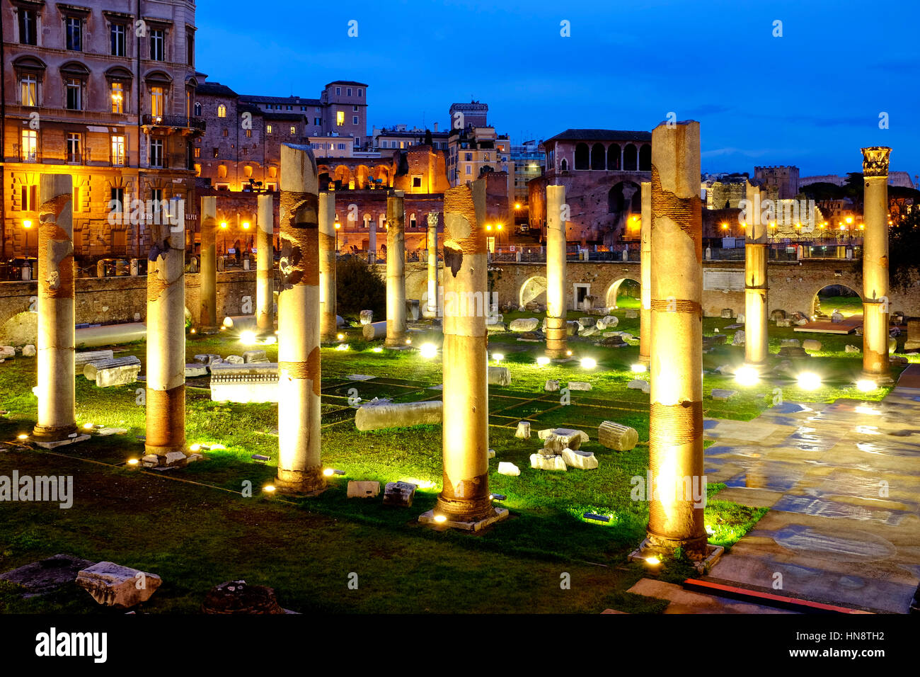 Forum de Trajan, Rome, Italie Banque D'Images