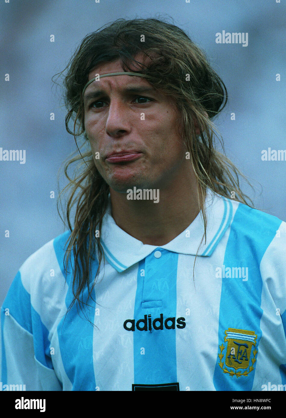 CLAUDIO CANIGGIA ARGENTINE & AS Roma 01 Août 1994 Banque D'Images