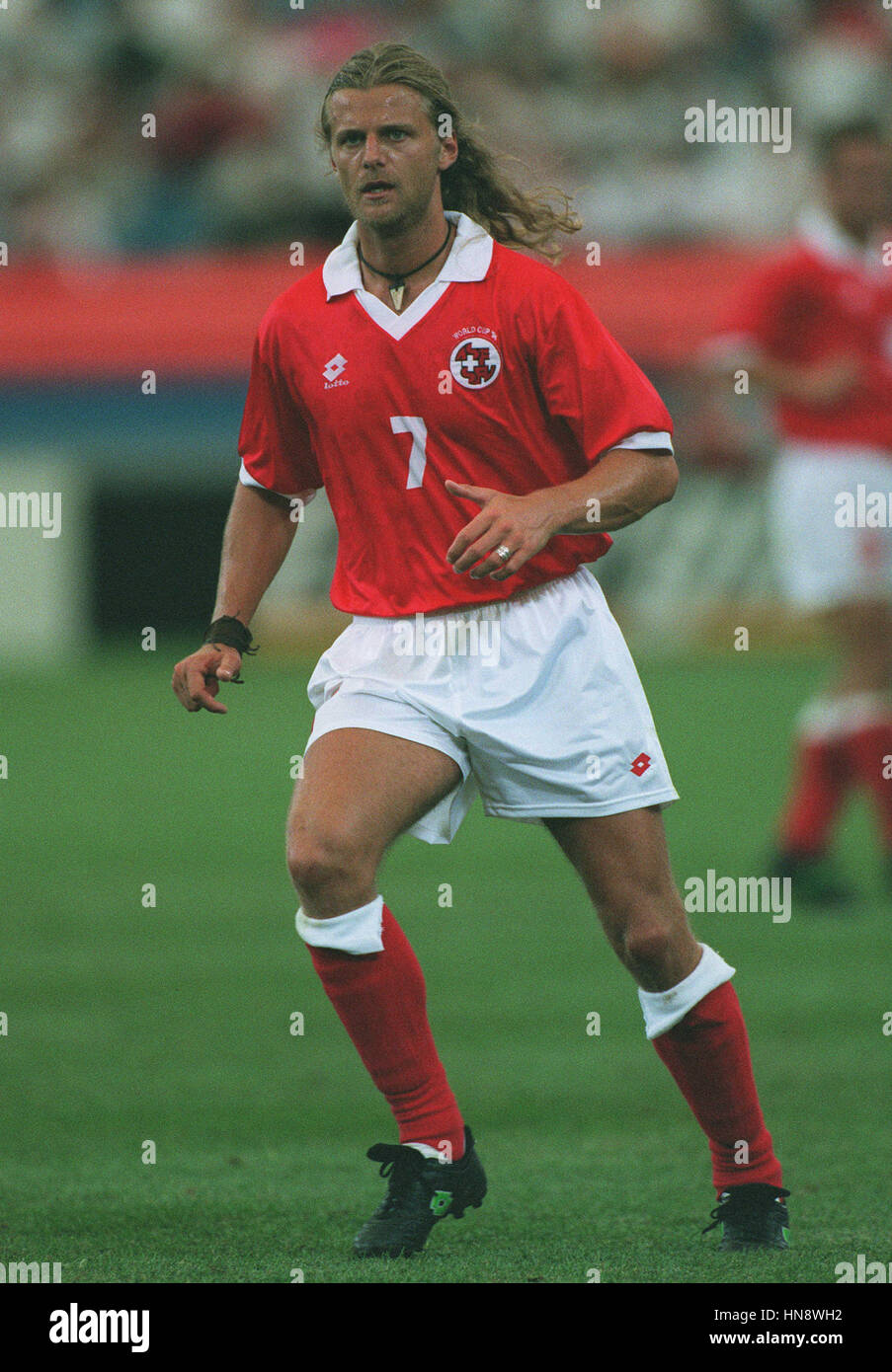 Carte Autographe Originale Alain Sutter FC Bayern Munich 1994 – Joueur Suisse Signée