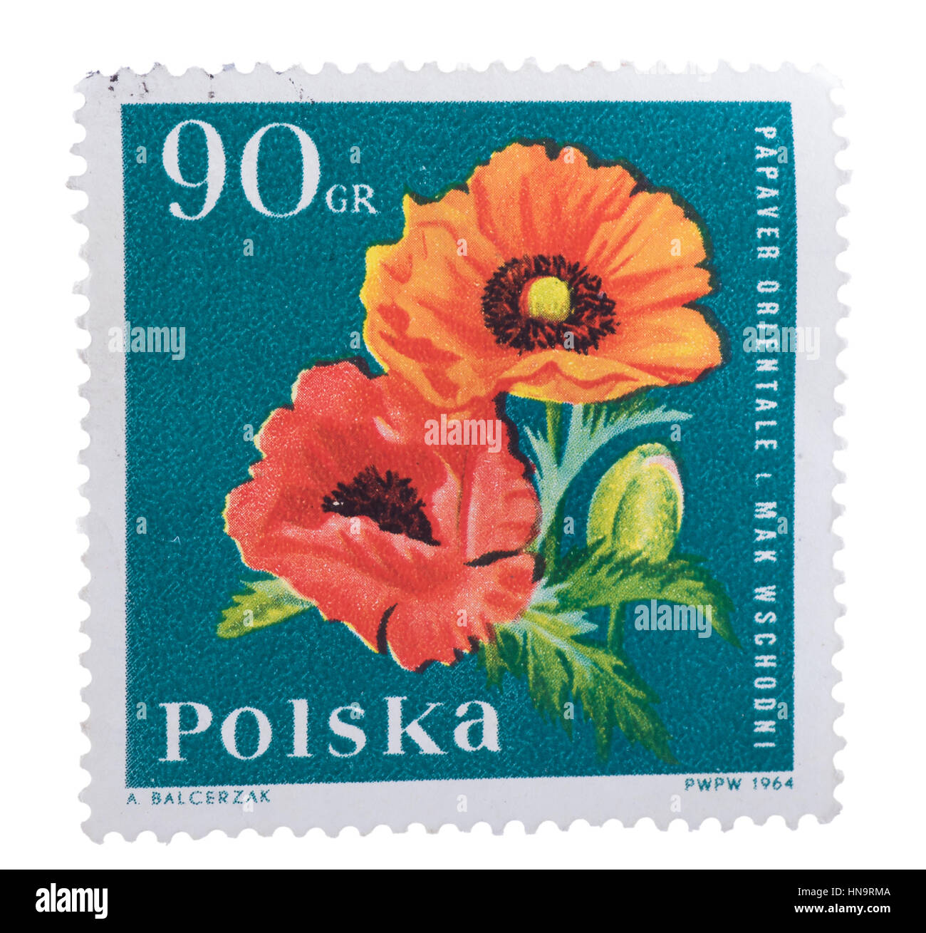 Pologne - circa 1964 : timbre imprimé dans la présente Orienta Banque D'Images