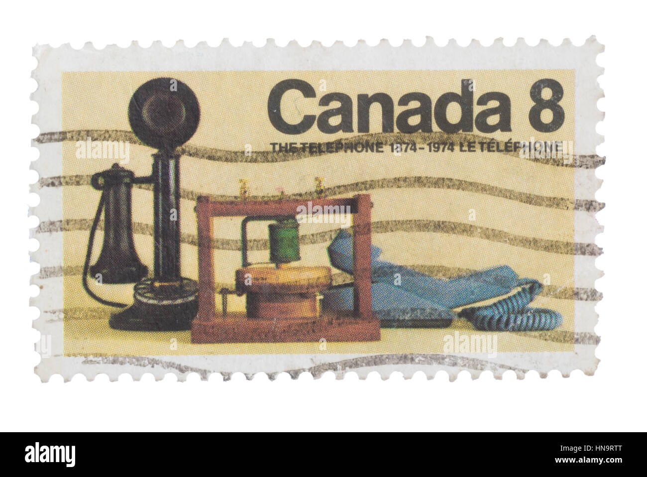 CANADA - circa 1974 : timbre imprimé en émis pour le 10 Banque D'Images