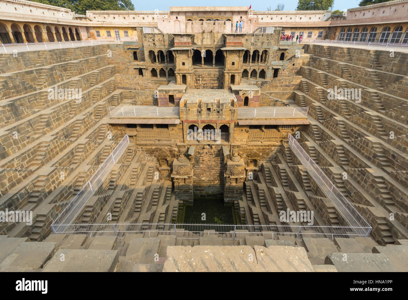 Abhaneri, Inde, 21 janvier 2017 - Le Chand Baori Abhaneri en cage, Rajasthan, Inde. Banque D'Images